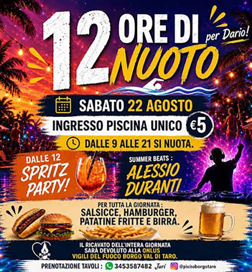 12 ore di nuoto 2026
